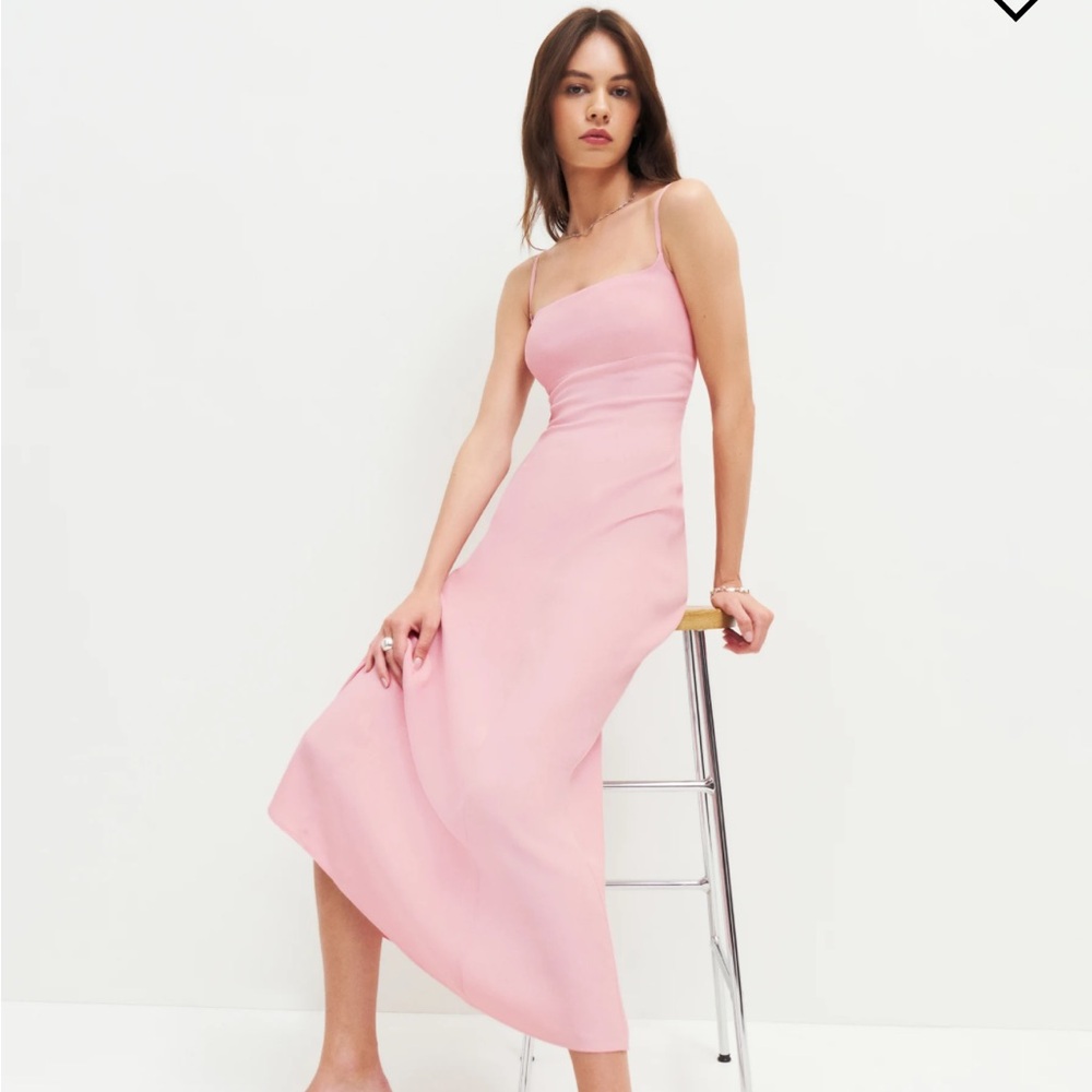 Reformation Liya Dress in light pink